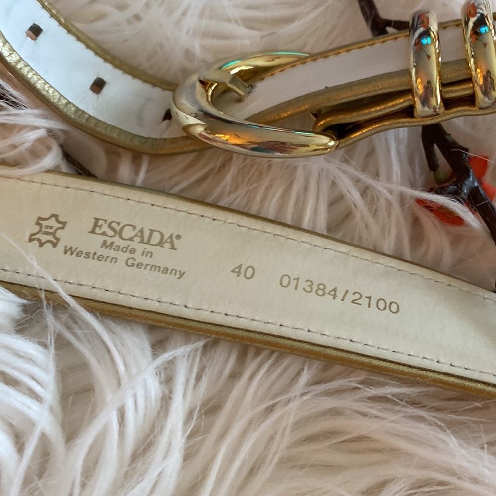 Vintage 💞ESCADA💞leather belt - Picture 6 of 12